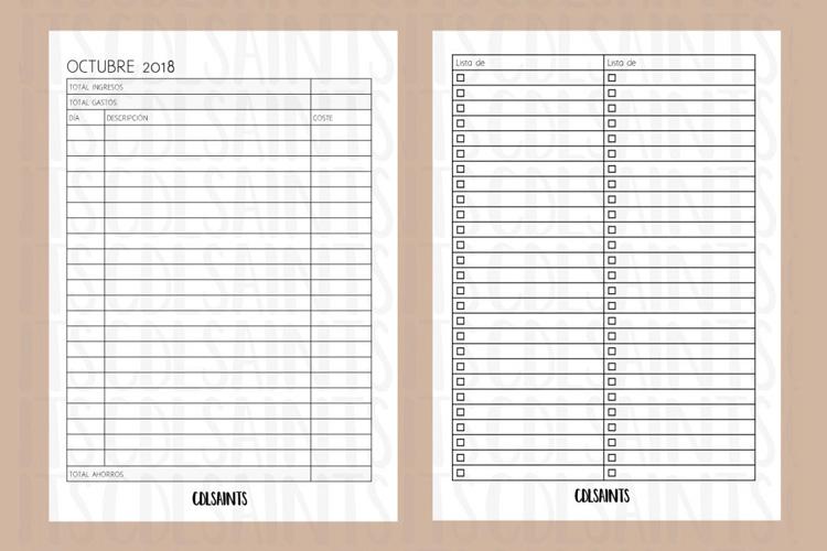 agenda imprimible 2018