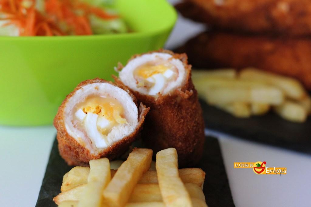 Flamenquín de pollo y jamón serrano