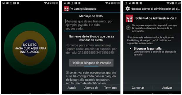 aplicaciones de ayuda o para pedir auxilio en situaciones de peligro desde el móvil
