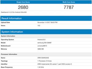 imagen puntuacion galaxy s9 Geekbench