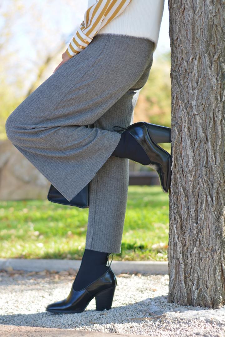 Botín calcetín negro