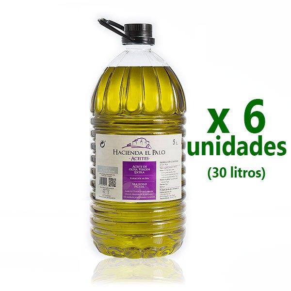 aceite de oliva de Jaén - hacienda el palo 5 litros x 6 unidades
