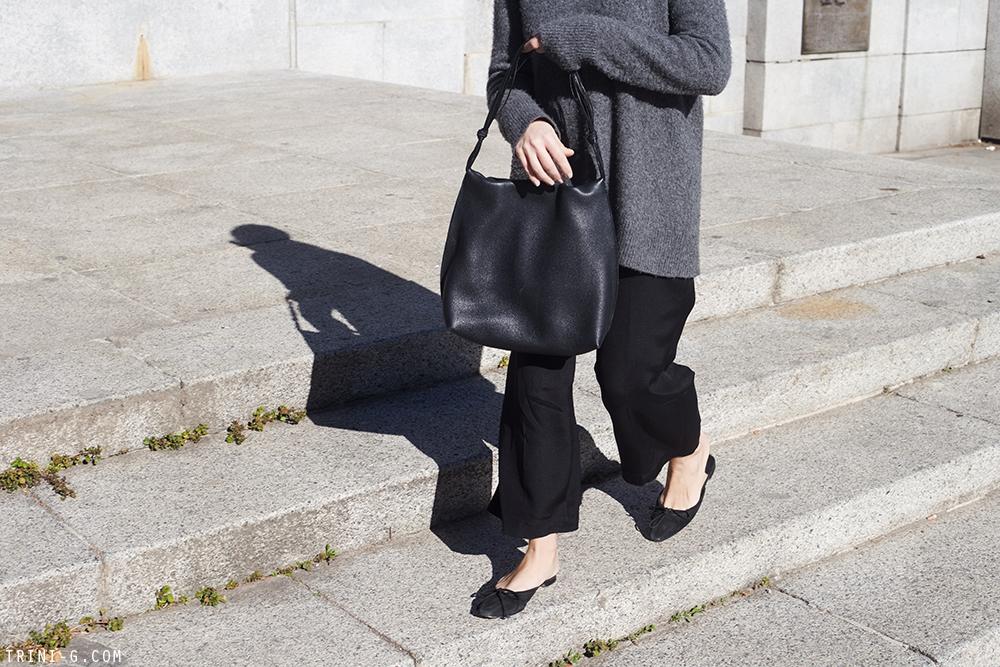 Trini | The Row sweater Theyskens Theory pants