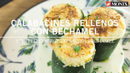 calabacines rellenos con bechamel