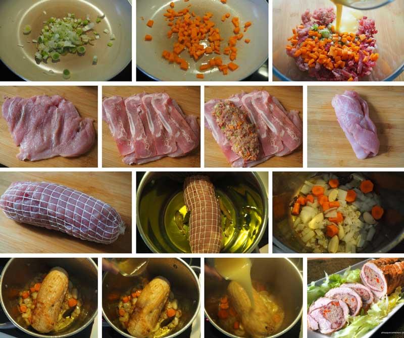 receta pechuga de pavo rellena