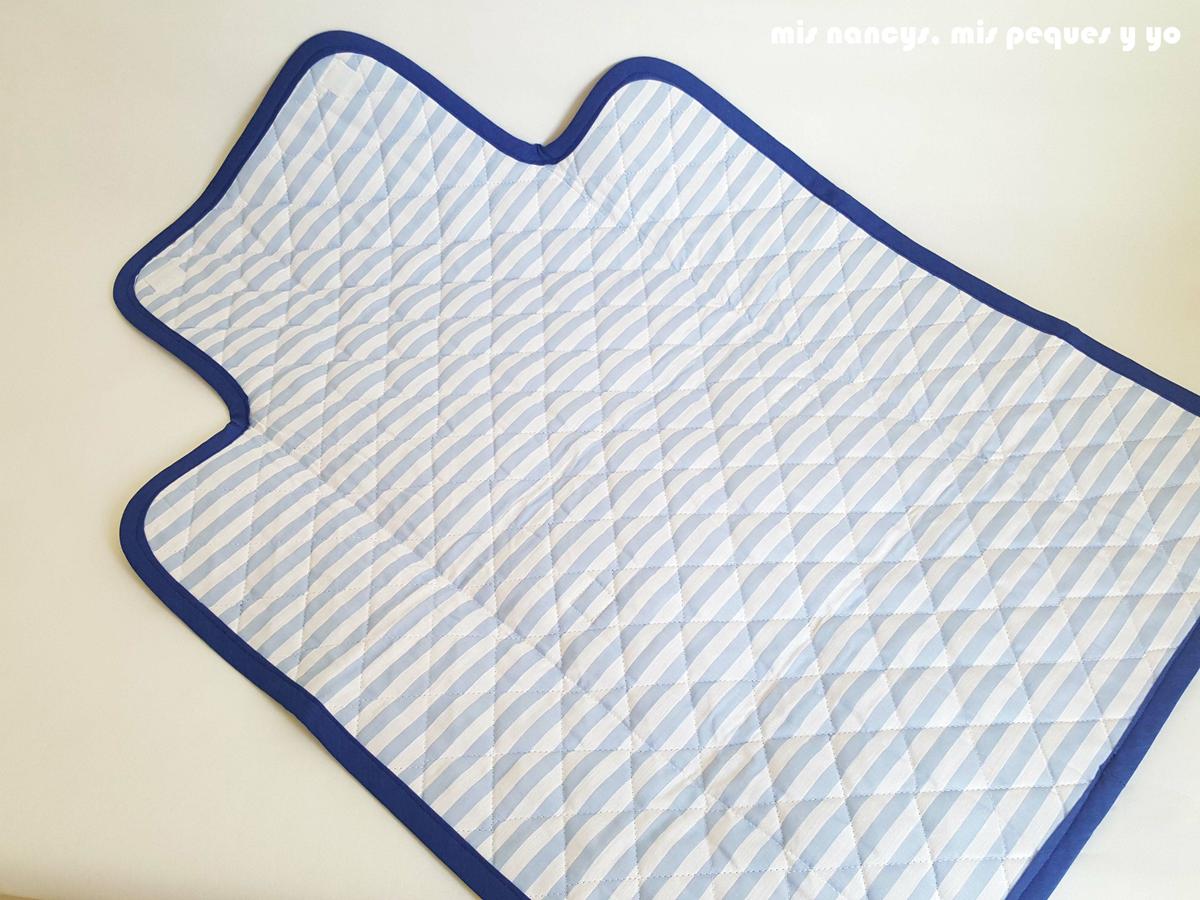 mis nancys, mis peques y yo, conjunto de cambiador para bebe y bolsitas tipo sobre, parte interior del cambiador