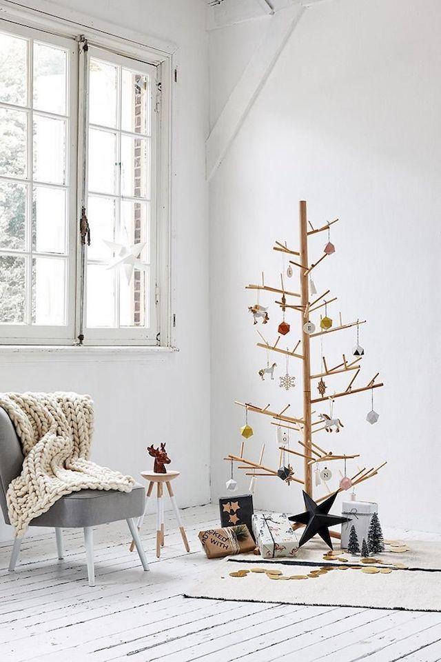 Decoración de Navidad con inspiración nórdica