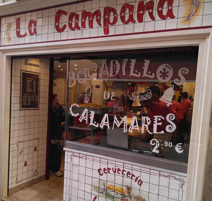 bocadillo calamares campana