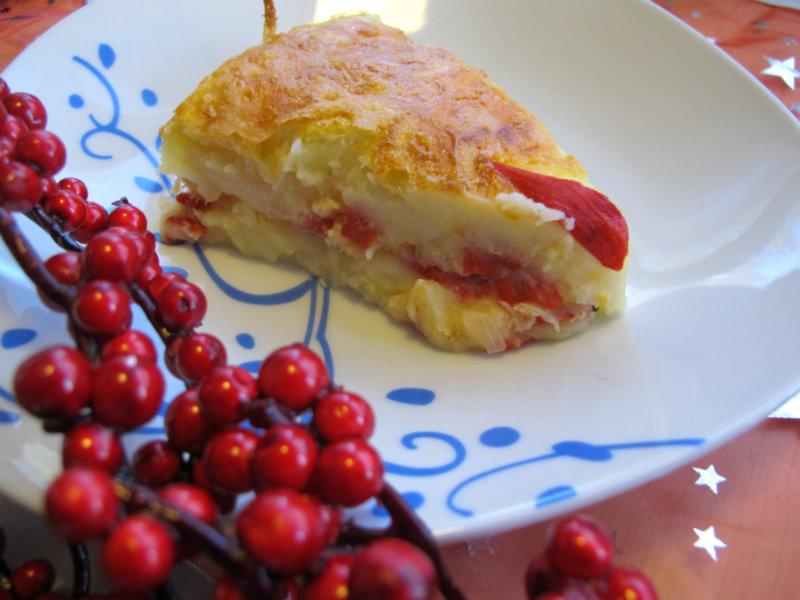 Porción pastel de bacalao