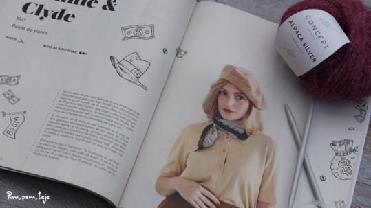 Patrón boina de punto