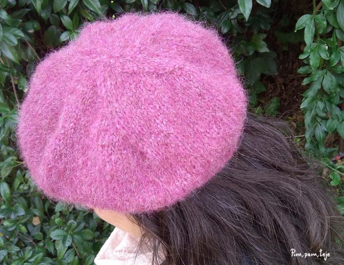 Patrón boina de punto