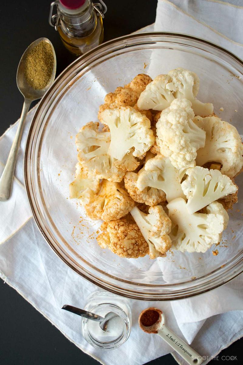 hummus saludable de coliflor