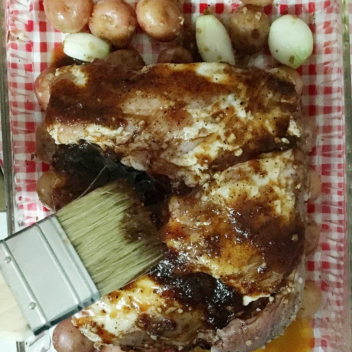 Costillas con miel y chipotle listas para hornear