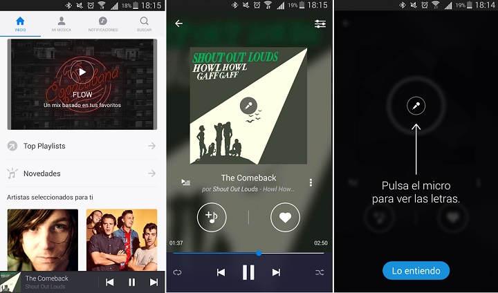 apps para escuchar música en streaming android ios