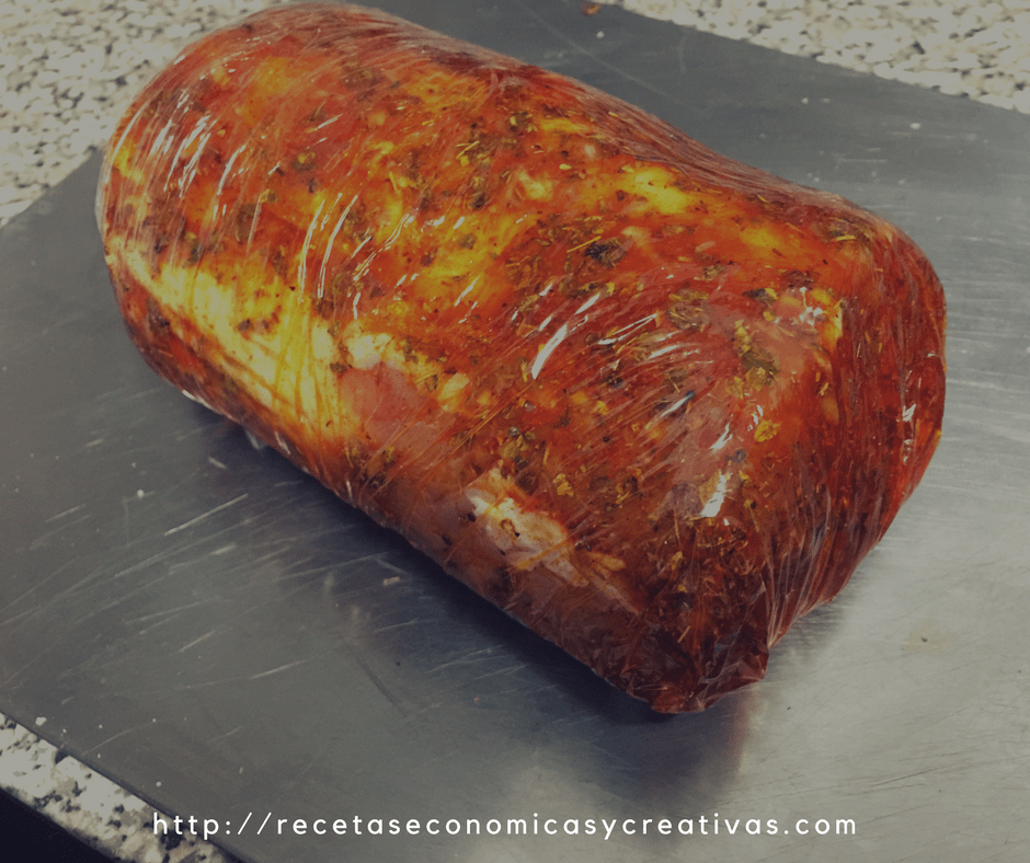 Lomo embuchado casero - Antes de secar