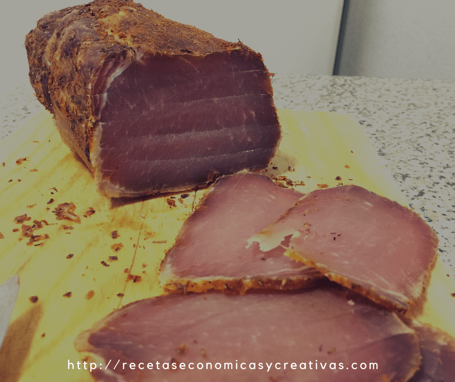 Lomo embuchado casero - resultado