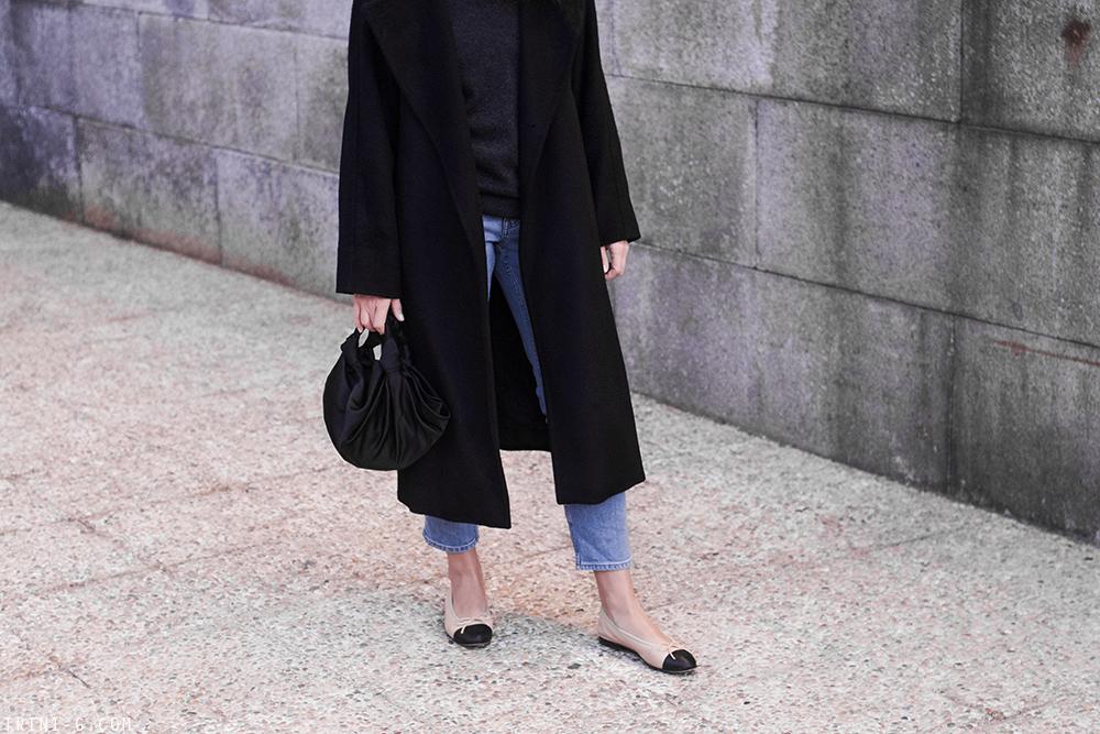 Trini | Max Mara coat Chanel flats
