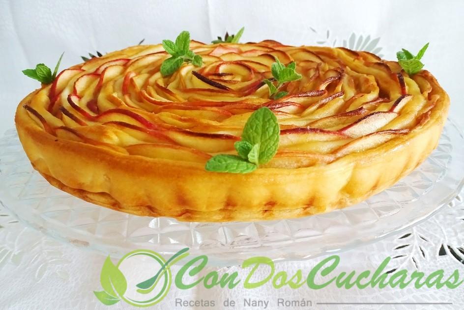 Tarta de manzana enrollada
