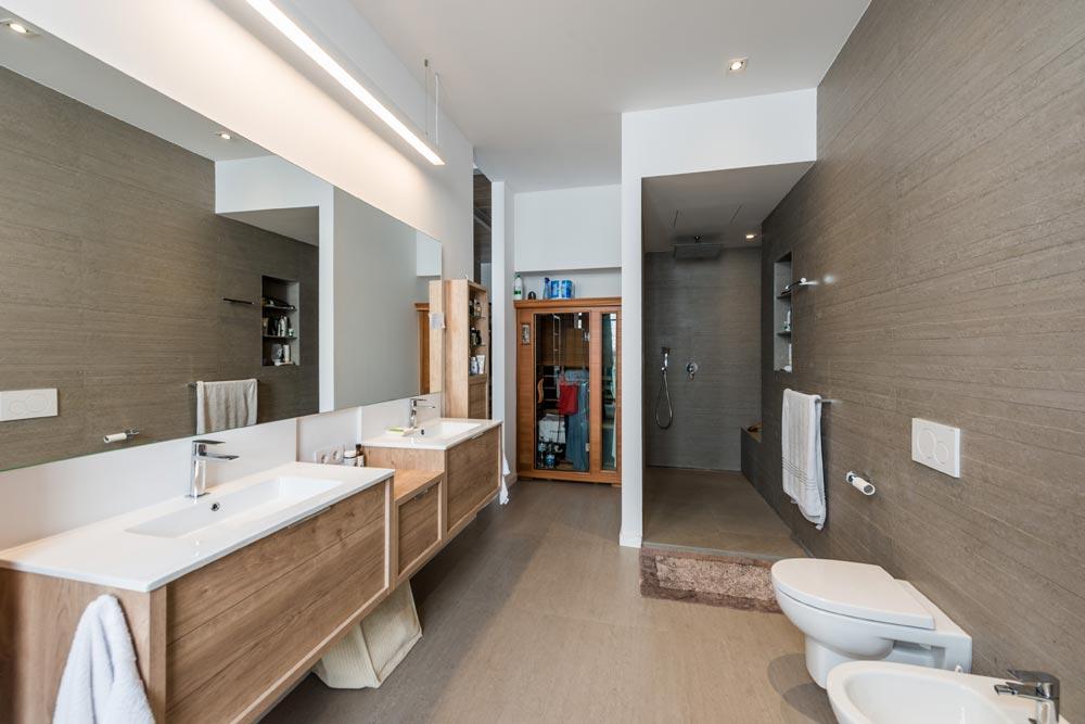 Baño con estilo industrial