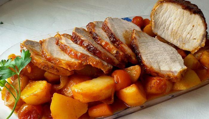 lomo de cerdo de navidad