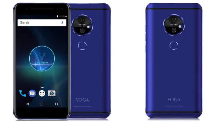 VOGA V en analisis reseña del smartphone con proyector HD a 720p integrado con 4GB de RAM, 64GB de almacenamiento y batería de 4000mAh especificaciones precio y opinión