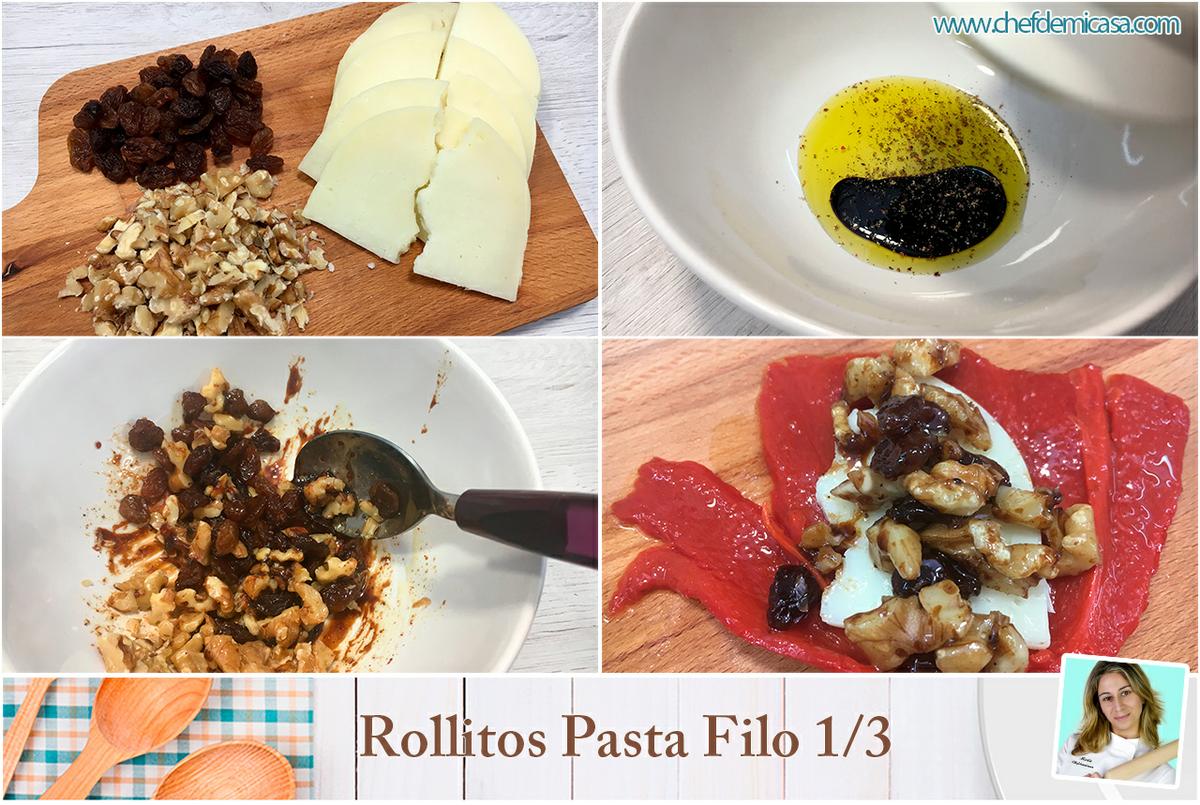 Rollitos pasta filo paso a paso 1