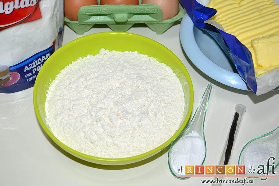 Minitartitas de fresa de Lorraine Pascale, preparar los ingredientes