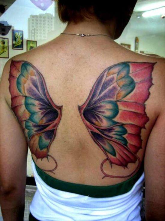 Tatuajes, Tatuadores y amantes de los tatuajes Tatuajes con alas para mujeres Símbolos 
