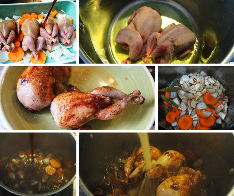 receta codornices al vino dulce