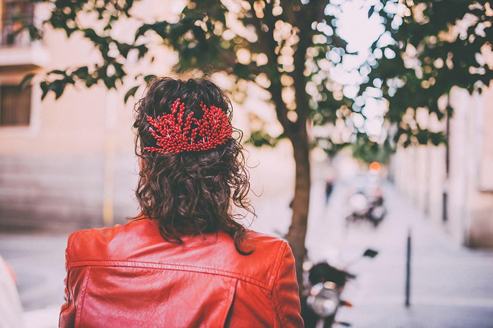 Tocado novia artesanal