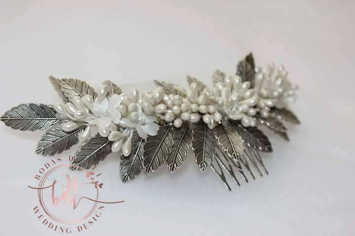 tocado de novia artesanal