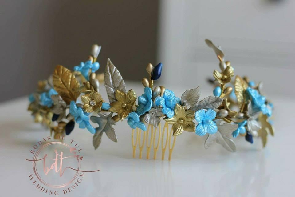 tocado de novia porcelana fría