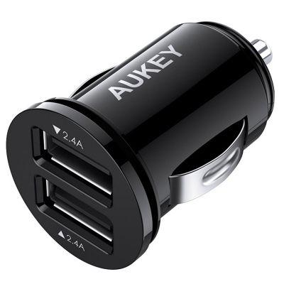 Cargador de Coche Aukey (Doble Puerto)