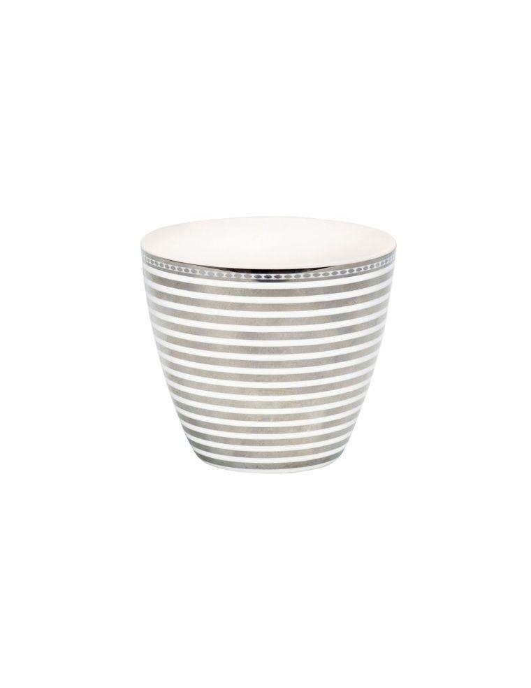 Tazón De Leche Rayas Plata Green Gate
