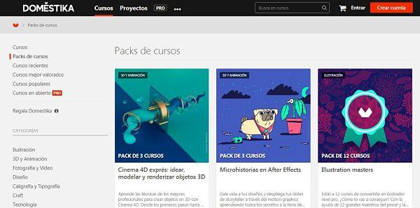 como son los cursos de domestika 05