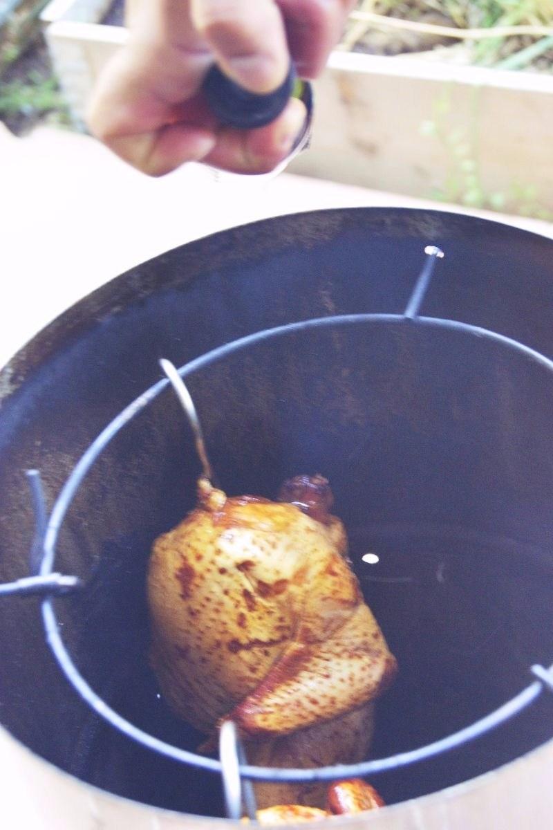 pollo asado con salsa de soja