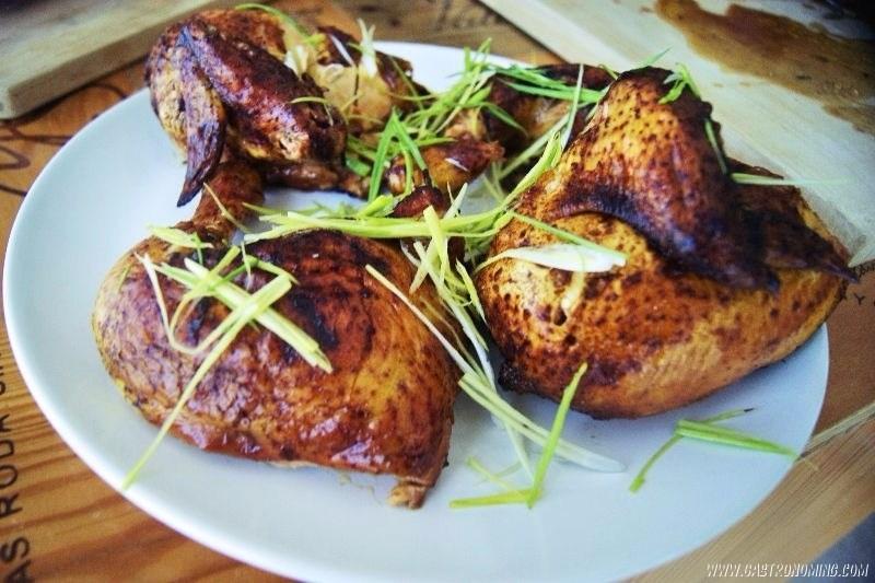 pollo asado con salsa de soja