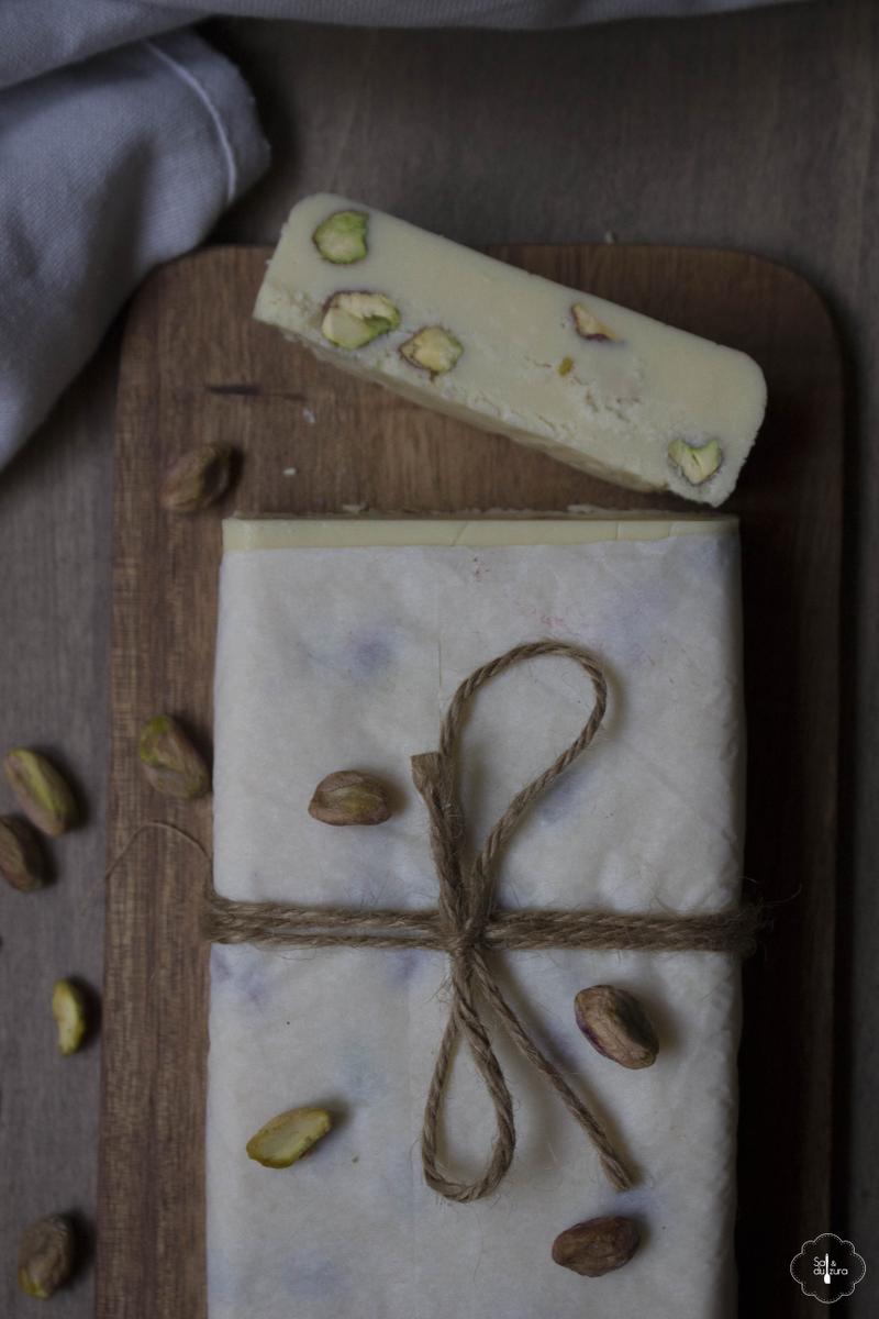 receta de turron chocolate blanco