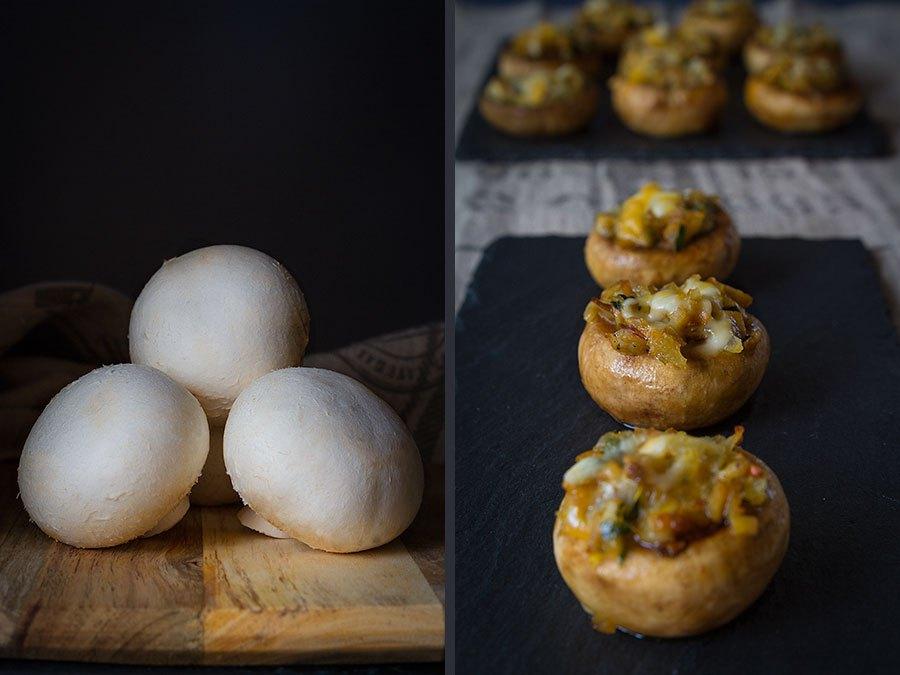 Champiñones rellenos