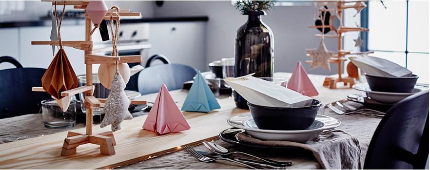 alternativa a la mesa de Navidad natural