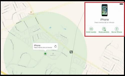 buscar telefono iphone en mapa gps
