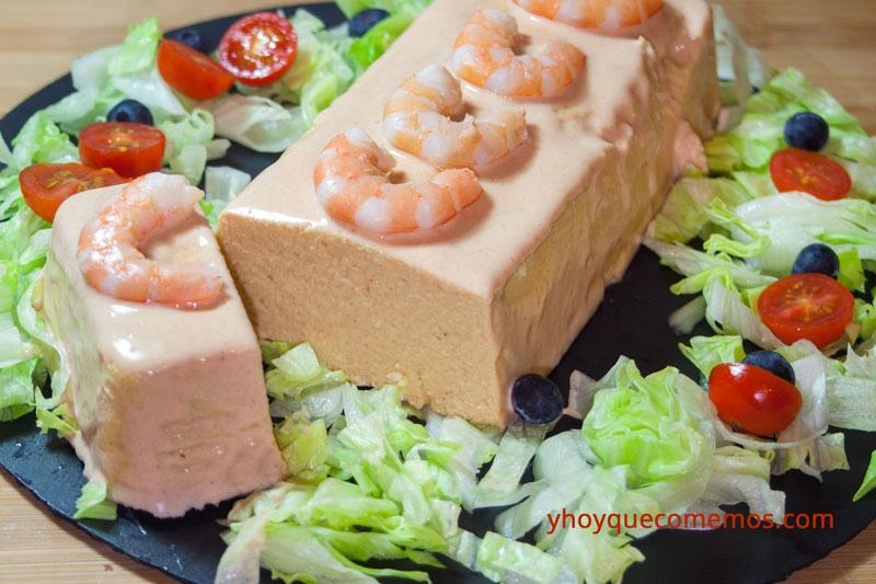 pastel de merluza y langostinos