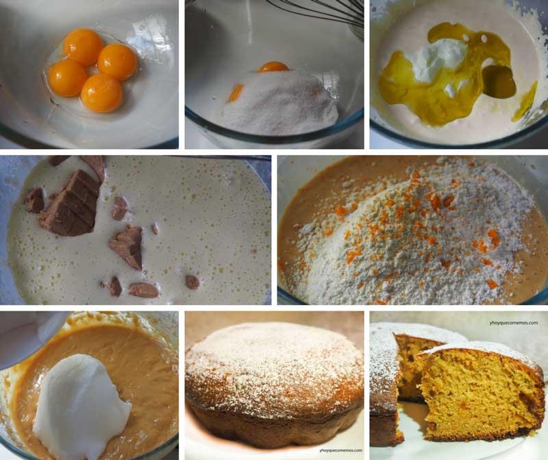 receta bizcocho de turron