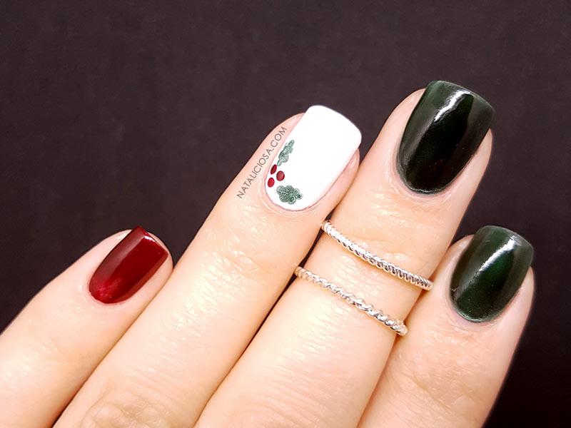 Como hacer una manicura de navidad facil para principiantes y ninas pequenas
