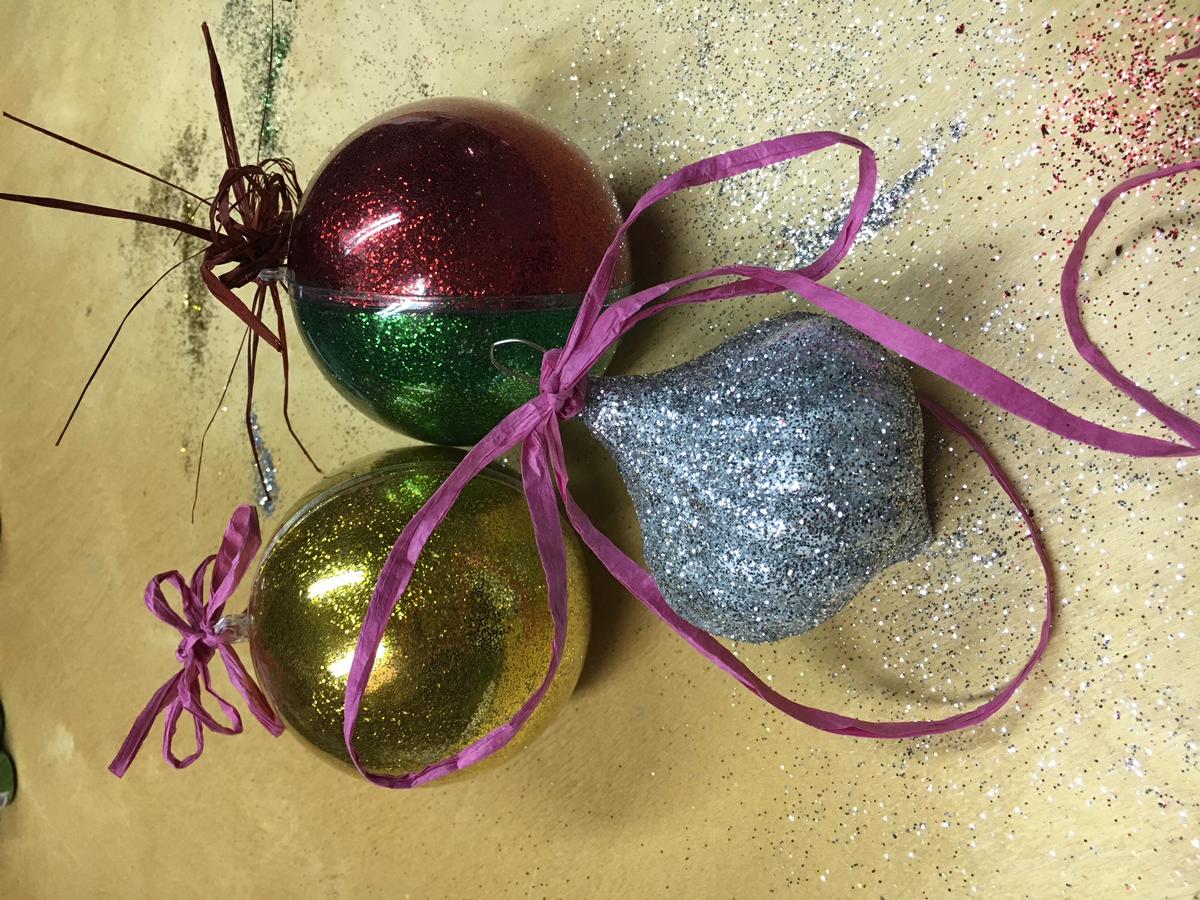 bolas de navidad polvo de hadas