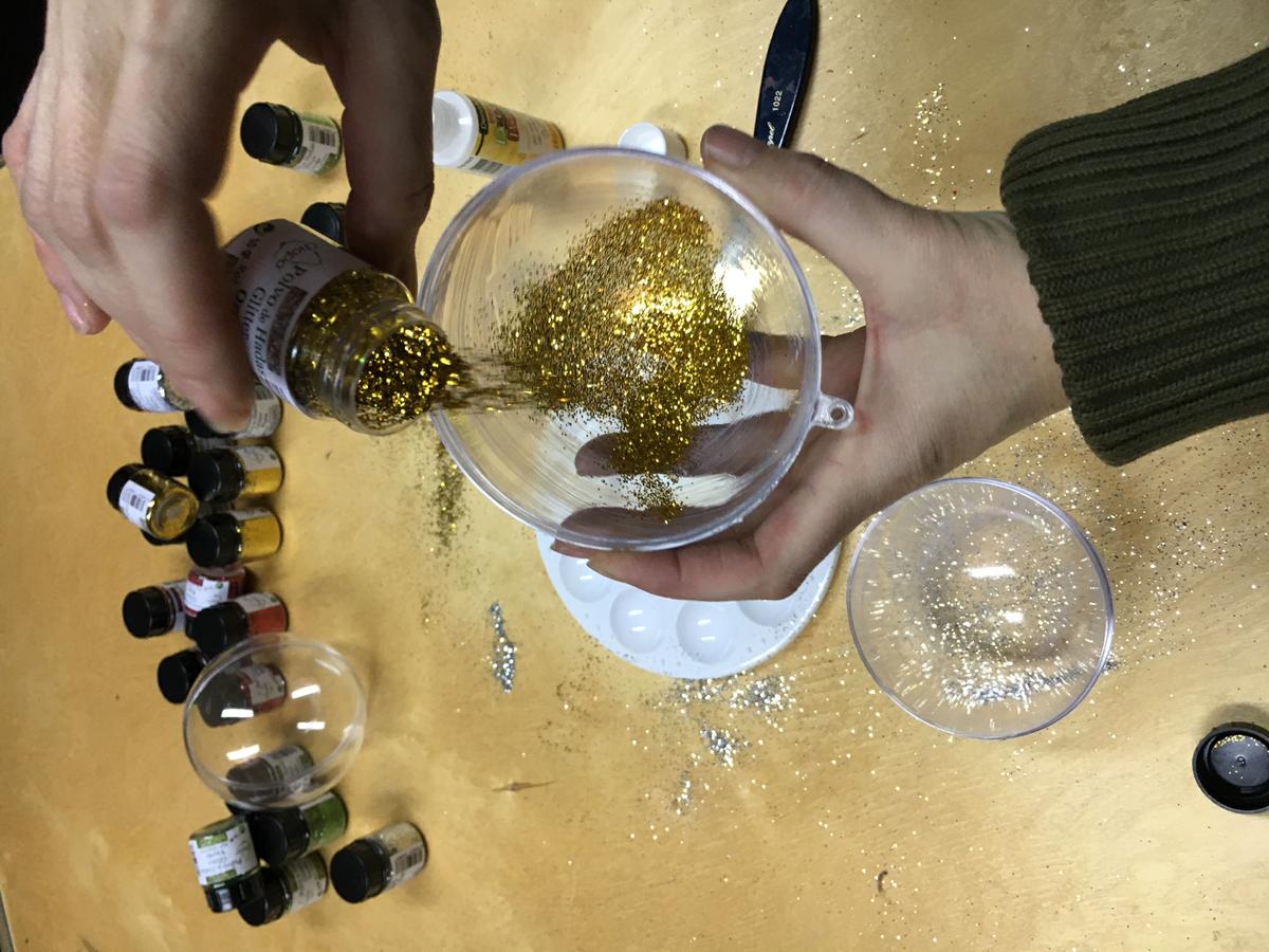 bolas de navidad polvo de hadas