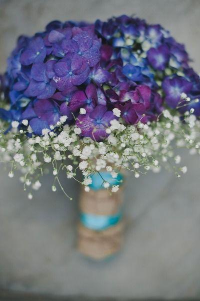 ramo de novia ultra violet