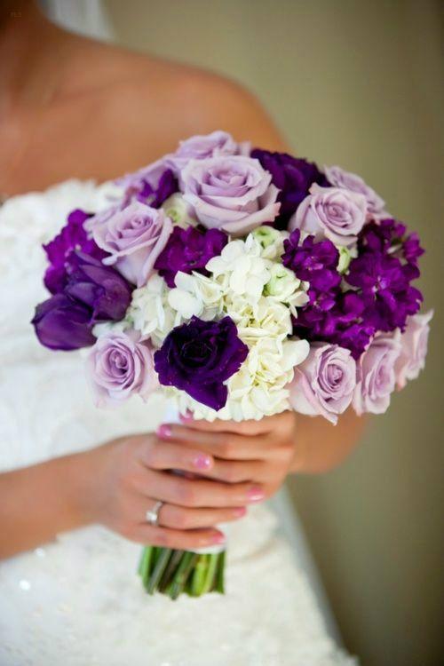 ramo de novia ultra violet