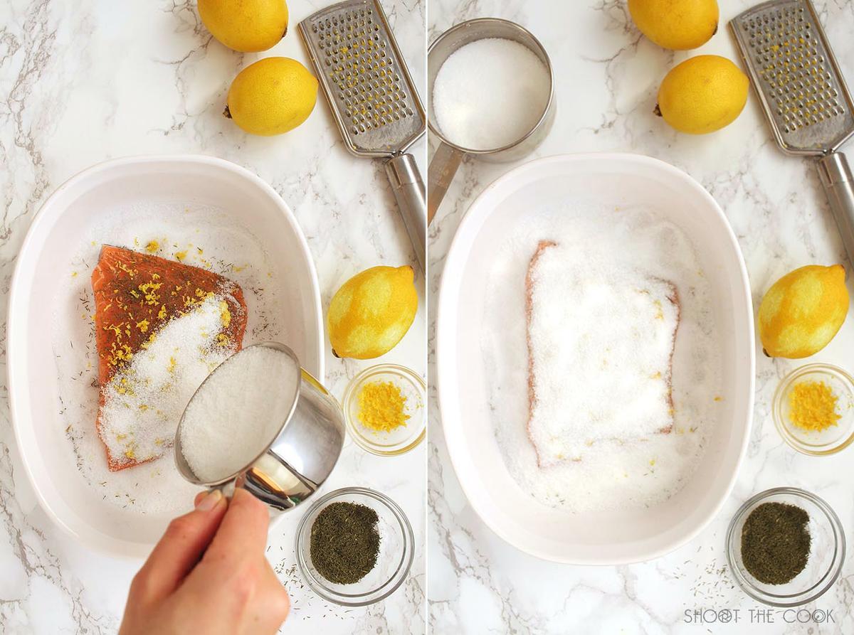 salmon marinado casero