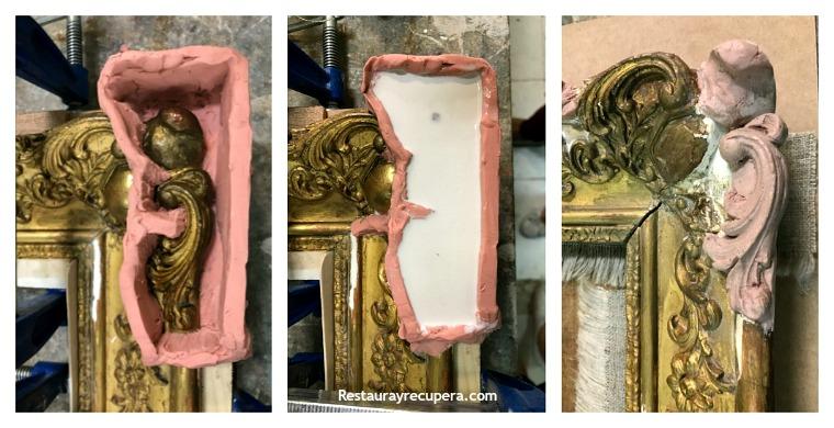 restauracion_marco_dorado_y_lienzo_moldes1_restaurayrecupera